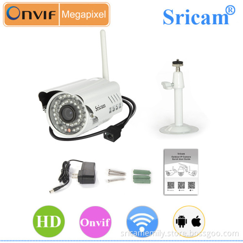 Sricam SP014 CMOS HD 720P Plug and Play Outdoor IR Night Vision Up to 15M Waterproof Bullet IP Camera
